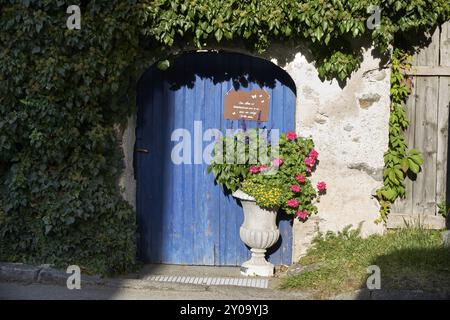 Gartentor in der mittelalterlichen Stadt Gmuend in Kärnten, Kärnten, Österreich, Europa Stockfoto