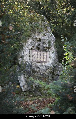 Naturdenkmal im Park am ILM (Goethepark) in Weimar Stockfoto