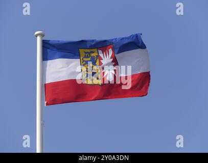 Flagge Schleswig-Holstein Stockfoto