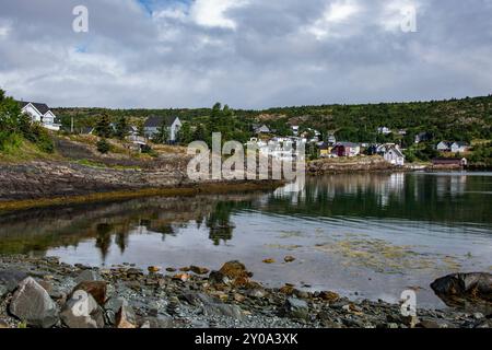 Malerisches Fischerdorf in Brigus, Neufundland & Labrador, Kanada Stockfoto