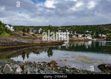 Malerisches Fischerdorf in Brigus, Neufundland & Labrador, Kanada Stockfoto