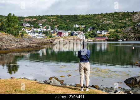 Malerisches Fischerdorf in Brigus, Neufundland & Labrador, Kanada Stockfoto