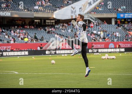 08-31-2024 MLS Chicago Fire FC gegen Inter Miami CF Spiel Soldier Field, Chicago Stockfoto