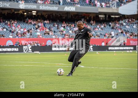 08-31-2024 MLS Chicago Fire FC gegen Inter Miami CF Spiel Soldier Field, Chicago Stockfoto