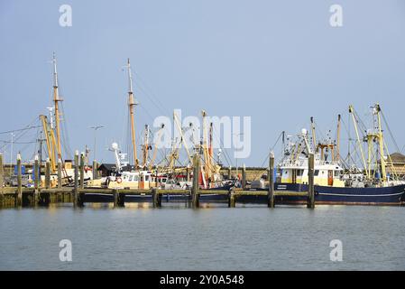 Den Oever, Niederlande. Juli 2023. Den Oever Hafen mit den Fischerbooten und dem Leuchtturm Stockfoto