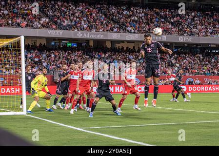 08-31-2024 MLS Chicago Fire FC gegen Inter Miami CF Spiel Soldier Field, Chicago Stockfoto