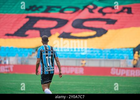 Porto Alegre, Brasilien. September 2024. Monsalve von Grêmio während des Spiels gegen Atlético-MG, gültig für die 25. Runde der brasilianischen Meisterschaft, ausgetragen in der Arena do Grêmio in Porto Alegre, diesen Sonntag 01/2024 Credit: Brazil Photo Press/Alamy Live News Stockfoto