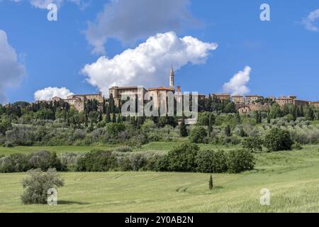 PIENZA, TOSKANA/ITALIEN, 19. MAI: Blick auf Pienza in der Toskana am 19. Mai 2013 Stockfoto