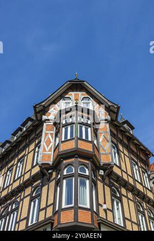 Historisches Gebäude in Wernigerode im Harz Stockfoto