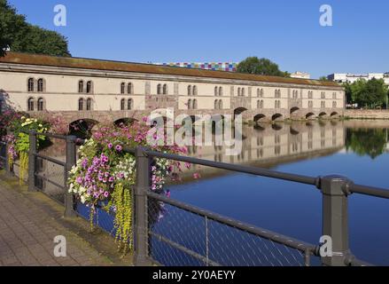 Barrage Vauban in Straßburg, Barrage Vauban in Straßburg, Elsass, Frankreich, Europa Stockfoto