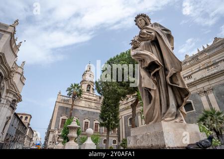 Catania, Italien - 18. Mai 2024: Basilica Cattedrale di Sant'Agata. Stockfoto