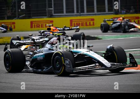 Autodromo Nazionale Monza, Monza, Italien. September 2024. Formel 1 Großer Preis Von Italien 2024; Renntag; Lewis Hamilton Mercedes Credit: Action Plus Sports/Alamy Live News Stockfoto