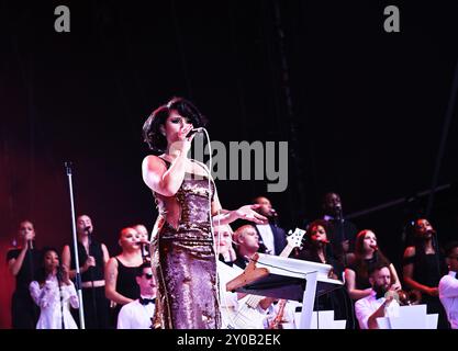 Raye Schlagzeilen beim Reading Festival Samstag, 24. August 2024 Stockfoto