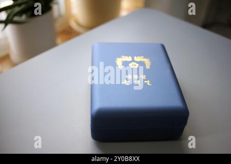 Seoul Metropolitan City, Provinz Gyeonggi, Republik Korea - 2. September 2024: President's Gift, Präsident Yoon Seokyeol der Republik Korea Stockfoto