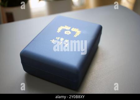 Seoul Metropolitan City, Provinz Gyeonggi, Republik Korea - 2. September 2024: President's Gift, Präsident Yoon Seokyeol der Republik Korea Stockfoto