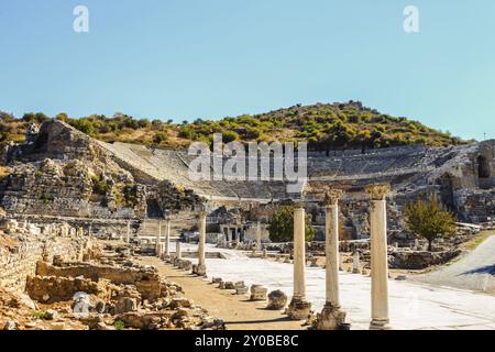 Amphitheater im antiken ephesus, türkei Stockfoto