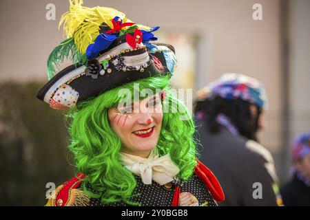 KÖLN, DEUTSCHLAND, 04. März: Teilnehmer der Karnevalsparade am 04. März 2014 in Köln, Deutschland, Europa Stockfoto