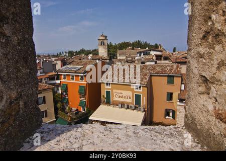 Sirmione am Gardasee, Blick vom Castello Scaligero Stockfoto