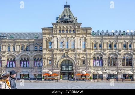 Russland, 10. März 2009, der Kaugummi in Moskau. GUM (Haupt-Universalgeschäft) ist der Name des Hauptkaufhauses in vielen Städten der ehemaligen Sowjetunion Stockfoto