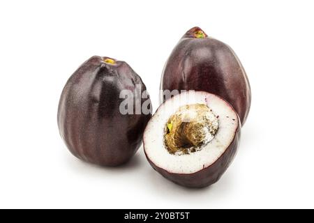 Pomelac-Malay-Apfel auf weißem Hintergrund Stockfoto