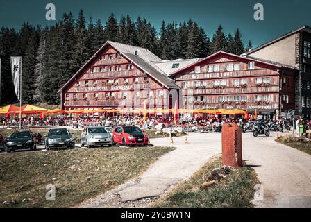 Berghotel Schwaegalp, Saentis Schweiz Stockfoto