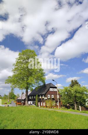 Windenhaus in der Oberlausitz, Taubenheim Windenhaus in der Oberlausitz, Taubenheim Stockfoto