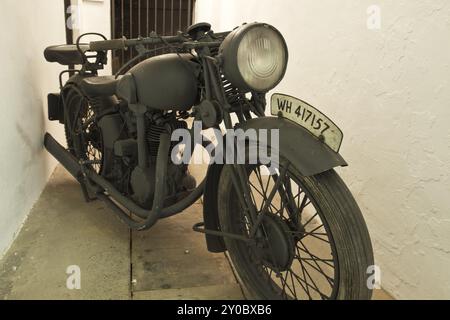 Altes deutsches Motorrad aus dem Zweiten Weltkrieg Stockfoto