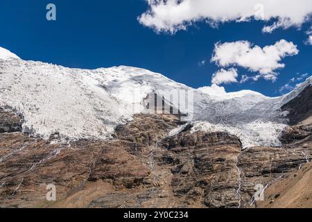 Gyantse Karola Gletscher Gyantse County in Tibet ist das größte Besatzungsmacht 9,4 Quadratkilometern und bis zu 5.560 Meter hoch. Stockfoto