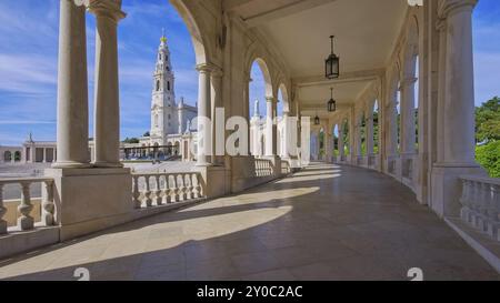 Fatima, Basilika Antiga in Portugal, Heiligtum von Fatima in Portugal, Basilika Antiga Stockfoto