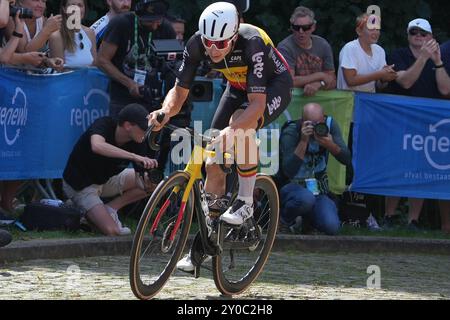 Geraardsbergen, Belgique. September 2024. DE LIE Arnaud von Lotto Dstny während der Renewi Tour 2024, Stage 5, Menen - Geraardsbergen am 1. September 2024 in Geraardsbergen, Belgien - Foto Laurent Lairys/DPPI Credit: DPPI Media/Alamy Live News Stockfoto