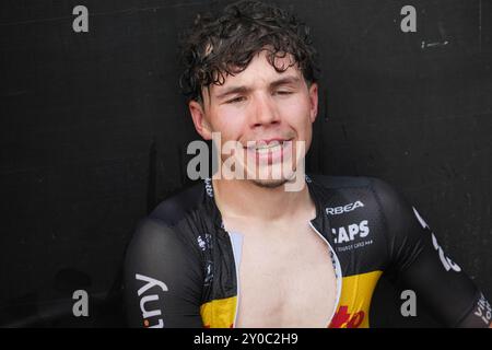 Geraardsbergen, Belgique. September 2024. DE LIE Arnaud von Lotto Dstny während der Renewi Tour 2024, Stage 5, Menen - Geraardsbergen am 1. September 2024 in Geraardsbergen, Belgien - Foto Laurent Lairys/DPPI Credit: DPPI Media/Alamy Live News Stockfoto