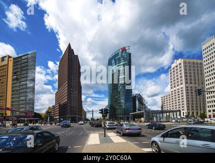 Stadtsilhouette des Potsdamer Platzes, Berlin Stockfoto