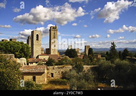 Volterra ist eine malerische Stadt in der Toskana Stockfoto