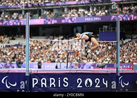 Saint Denis, Frankreich. September 2024. Illustration des Hochsprungs während des Leichtathletikwettbewerbs im französischen Staat am 1. September 2024 für die Paralympischen Spiele von Paris 2024. Foto: Tomas Stevens/ABACAPRESS. COM Credit: Abaca Press/Alamy Live News Stockfoto