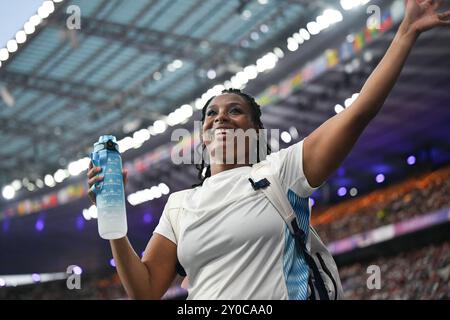 Saint Denis, Frankreich. September 2024. Gloria Agblemagnon, französische Handisport-Athletin am 1. September 2024 bei den Paralympischen Spielen von Paris 2024. Foto: Tomas Stevens/ABACAPRESS. COM Credit: Abaca Press/Alamy Live News Stockfoto