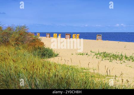 Poel Strand am Schwarzen Busch, Poel Strand am schwarzen Busch auf der Insel Poel in Deutschland Stockfoto