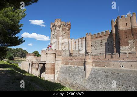 Castillo de La Mota, mittelalterliche Burg und Festung in Medina del Campo, Provinz Valladolid, Kastilien und Leon, Spanien, Europa Stockfoto