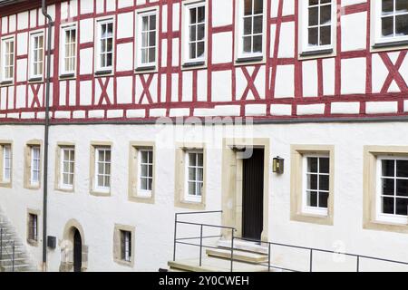 Renoviertes historisches Fachwerkhaus Stockfoto