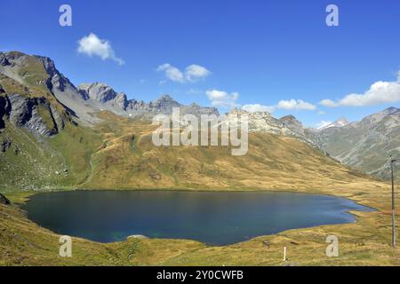 Großer St. Bernard Pass im Herbst. Großer St. Bernard Pass im Herbst Stockfoto