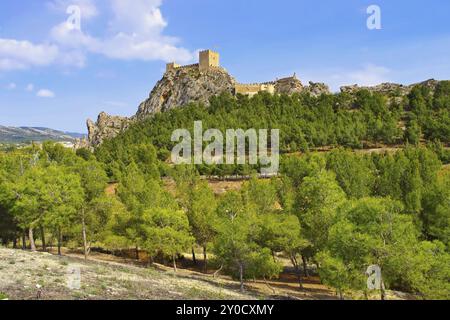 Sax, Castillo de Sax, eine Burg in der Provinz Alicante, Spanien, eine Burg in der Provinz Alicante, Spanien, Europa Stockfoto