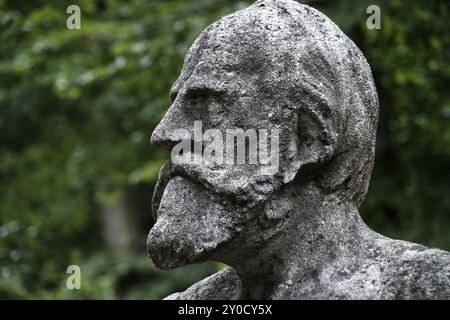 Bandelbüste am Hermann-Denkmal Stockfoto