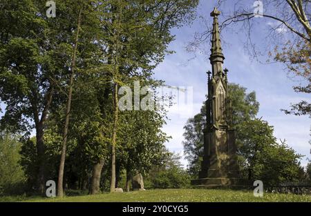 Engelbert-Kaempfer-Denkmal in Lemgo Stockfoto