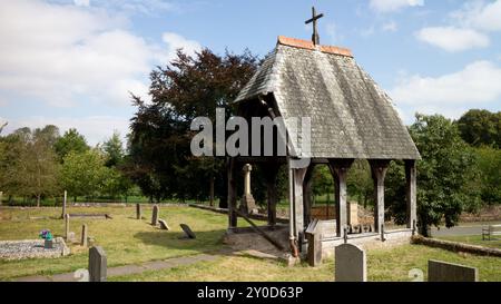 Das Lych Gate, St. Mary's Church, Ashwell, Rutland, England, UK Stockfoto