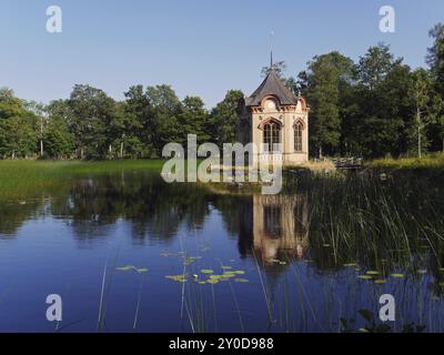 Axmar slott Lusthuset Stockfoto