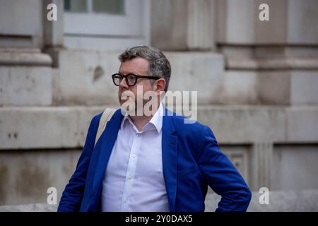 London, England, Großbritannien. September 2024. Matthew Doyle Direktor der Kommunikation gesehen Walking in Whitehall Credit: Richard Lincoln/Alamy Live News Stockfoto