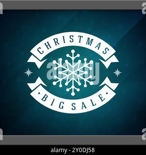 Weihnachtswerbung und Fensterhintergrund. Vektorabbildung EPS 10. Stock Vektor