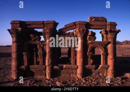 Kush Ruinen in Munsawarat im Sudan. Stockfoto