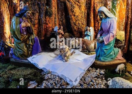 Katholische Kirche, Heiligtum Nostra Senyora de Cura, im Puig de Cura, Pla de Mallorca, Mallorca, Balearen, Spanien Stockfoto