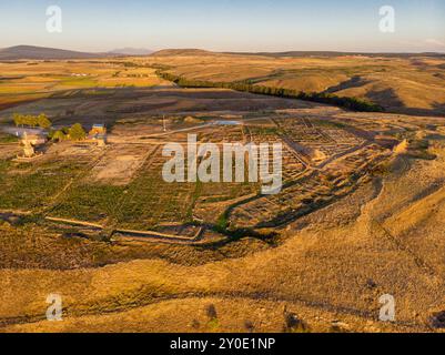 Numancia, keltiberische Bevölkerung, Cerro de la Muela, Garray, Provinz Soria, Autonome Gemeinschaft Castilla y Leon, Spanien, Europa Stockfoto