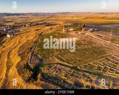 Numancia, keltiberische Bevölkerung, Cerro de la Muela, Garray, Provinz Soria, Autonome Gemeinschaft Castilla y Leon, Spanien, Europa Stockfoto